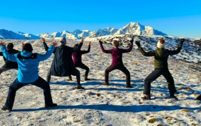Escapade hivernale : yoga, randonnées ou raquettes, bains chauds du 20 au 22 Février 2026.
